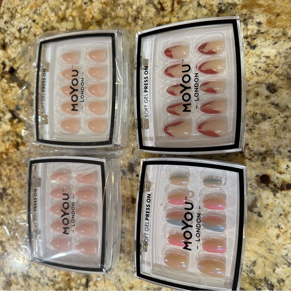 MoYou London Soft Gel Press On Nails - 4 pack